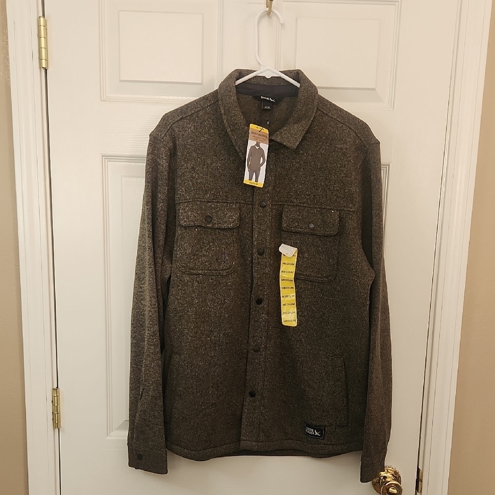 Eddie Bauer Green Lightweight Shirt Jacket Relaxed Fit
